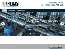 Tablet Screenshot of juntec.de